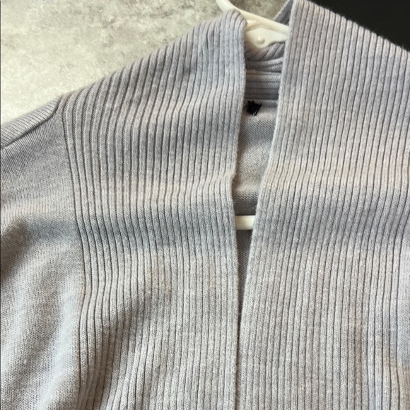 Lavender Ribbed Open Cardigan - Picture 2 of 7